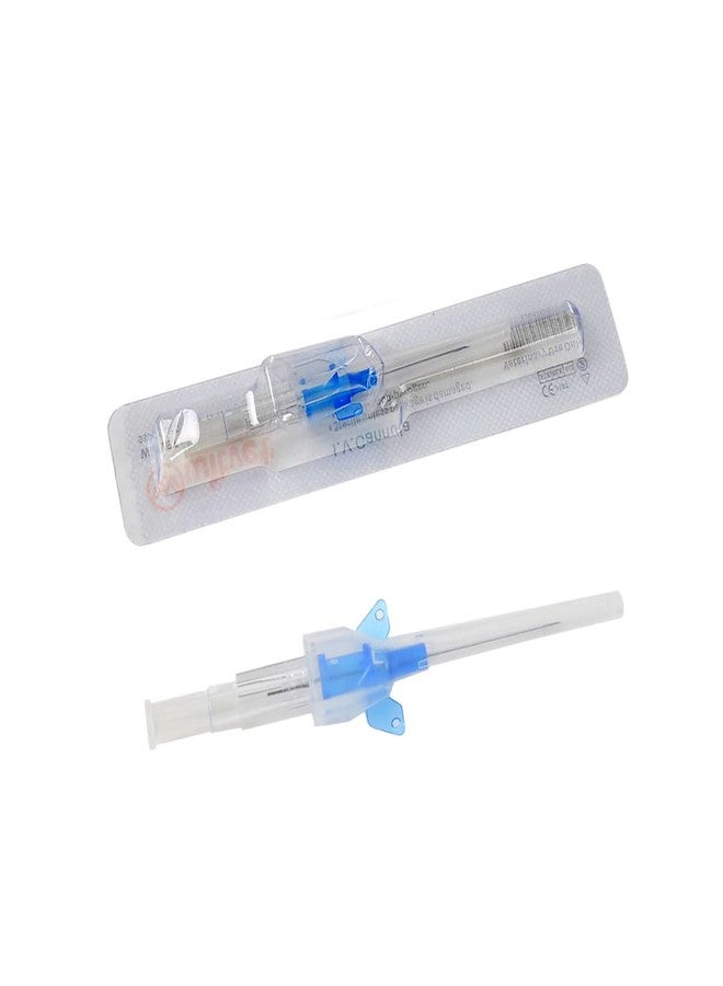 Caphstion Veterinary Disposable Butterfly Type IV Cannula Catheter with Wings 22G Veterinary Instruments(22G,10PCS) - Image 1